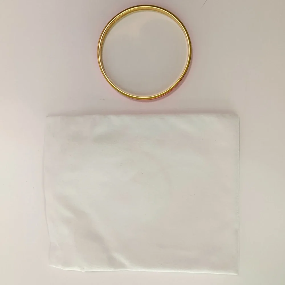 Kate Spade "Hot to Trot" Pink Gold Skinny Bangle Bracelet Idiom - Picture 6 of 13